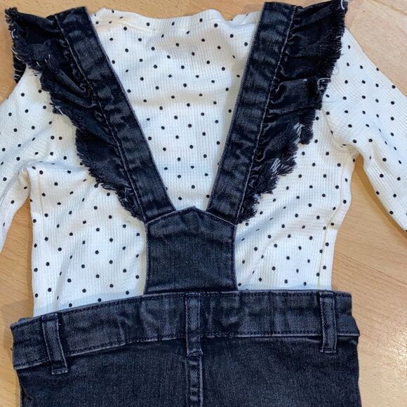 New Girls Overalls & Long Sleeved Shirt Bundle - Picture 9 of 16